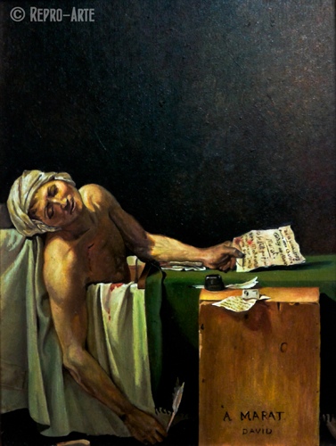 El asesinato de Marat, segun repro-arte