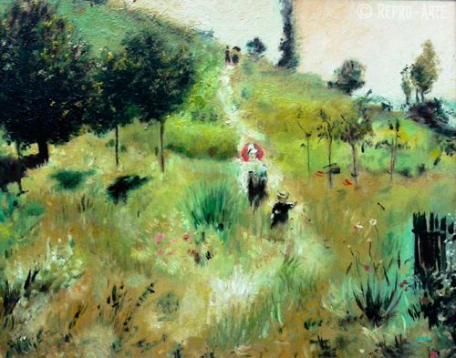 el camino en cuesta de renoir, segun repro-arte