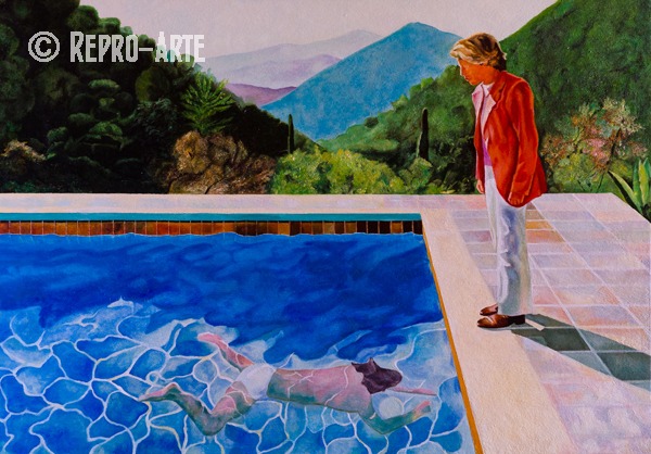 Portrait of an artist, David Hockney seg�n Repro-Arte