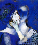 Amantes azules - Chagall