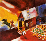La carreta voladora - Chagall