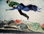 Sobre el pueblo - Chagall