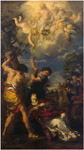 cuadro el martirio de san estefano de Prieto da Cartona