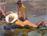 Cuadro chicos en la playa de Joaquin Sorolla