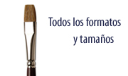 Venta de pinceles, todos los tamaños y formatos