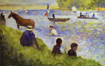 Caballo y barca - Seurat