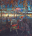 Pareja a caballo - Kandinsky